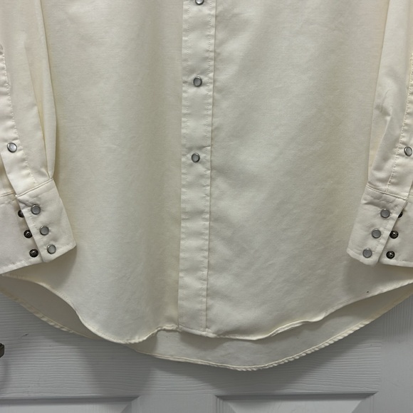 Ruddock Classic Fit Extra Long Tail Men Pearl Snap Western Cowboy Shirt 16 1/2 - Picture 5 of 9